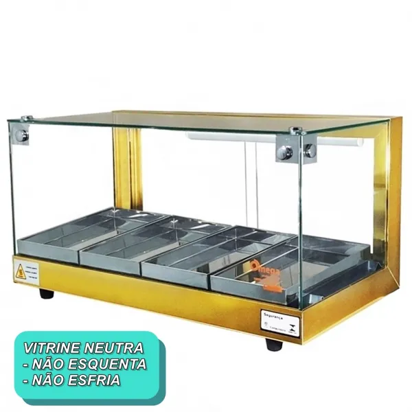 B-VN62 - Vitrine Neutra Beta 62cm Dourada...
