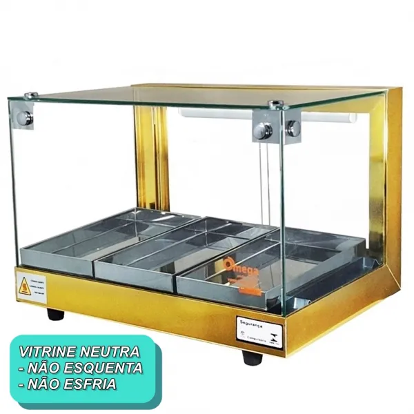 B-VN47 - Vitrine Neutra Beta 47cm Dourada...