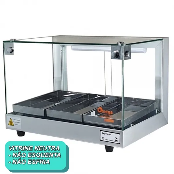 B-VN47 - Vitrine Neutra Beta 47cm Prata -...