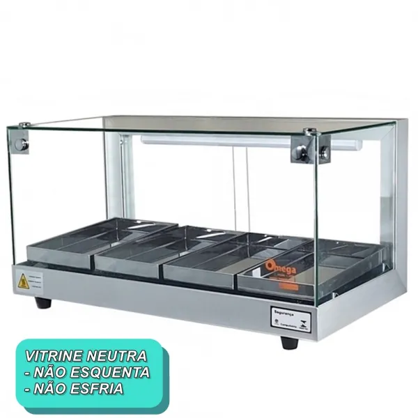 B-VN62 - Vitrine Neutra Beta 62cm Prata -...