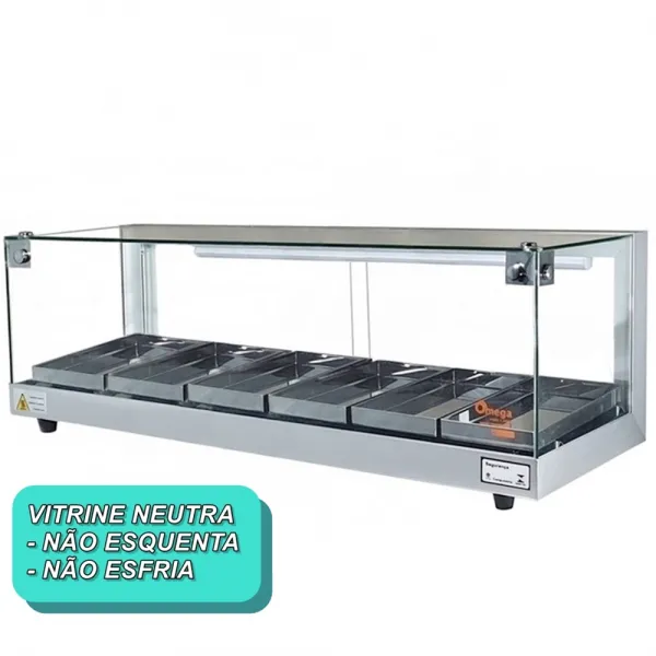 B-VN92 - Vitrine Neutra Beta 92cm Prata -...