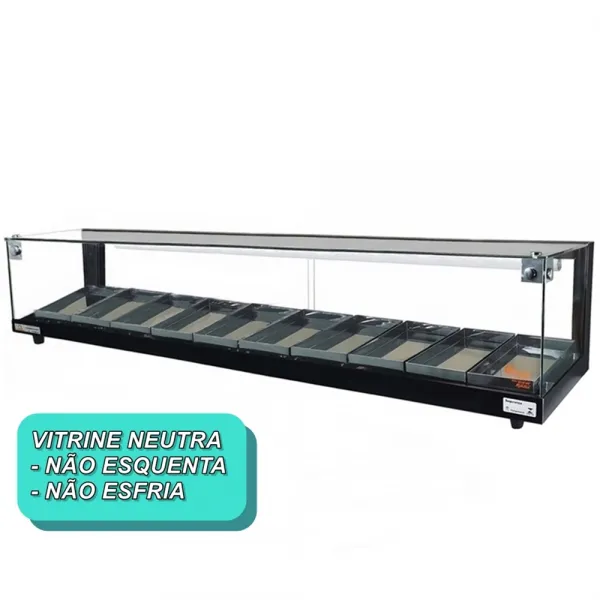 B-VN150 - Vitrine Neutra Beta 1,50m Preta...