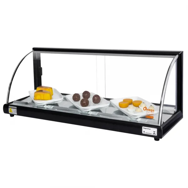 A-VF92 - Vitrine fria Alfa 92cm Preta com...