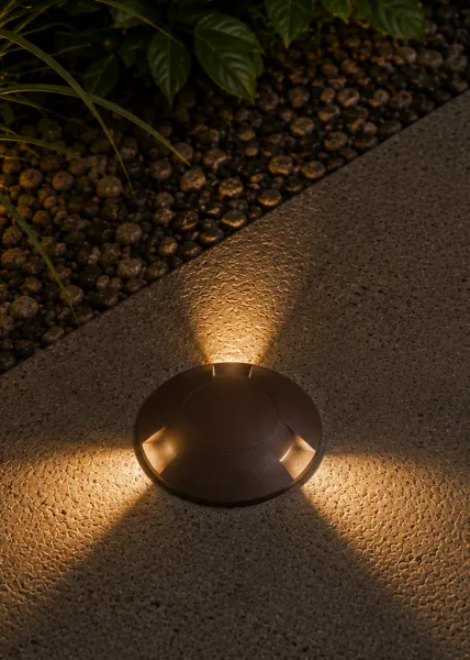 BALIZADOR 3 FACHOS - MARROM CORTEN