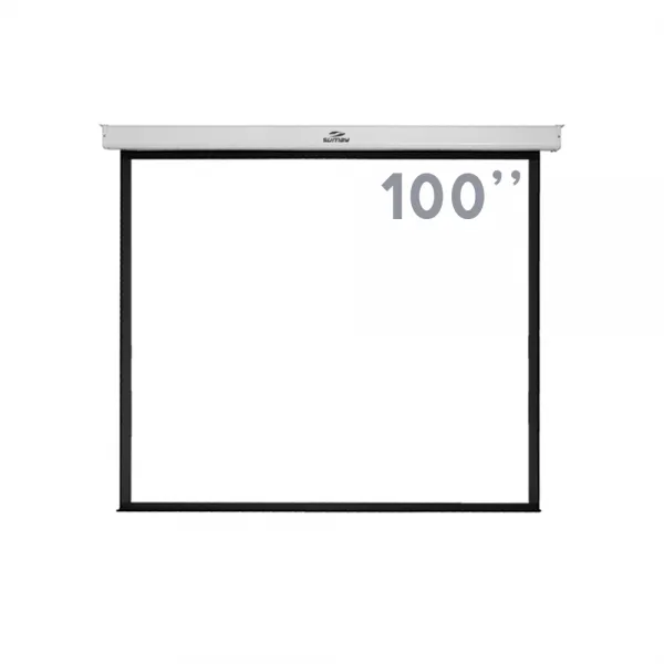 Tela de Projeção Elétrica 100 Polegadas 4...