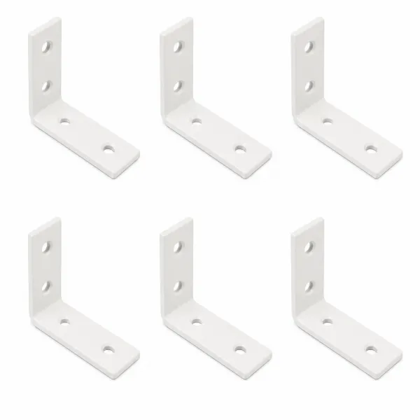 Kit 6 Cantoneiras 5x5cm para Prateleira e...