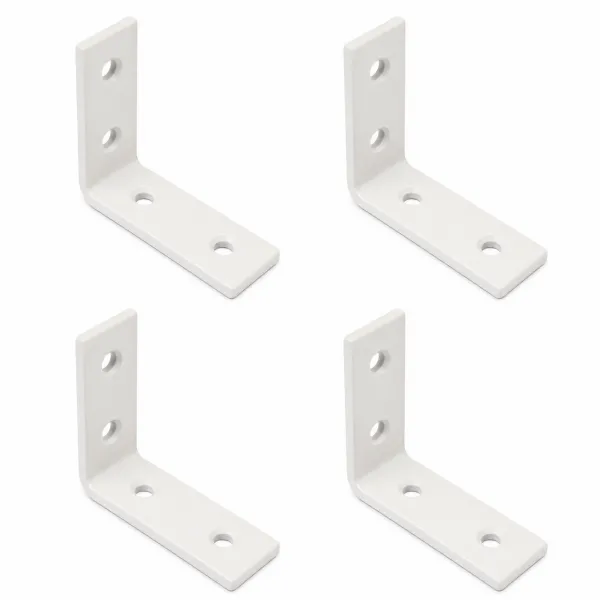 Kit 4 Cantoneiras 5x5cm para Prateleira e...