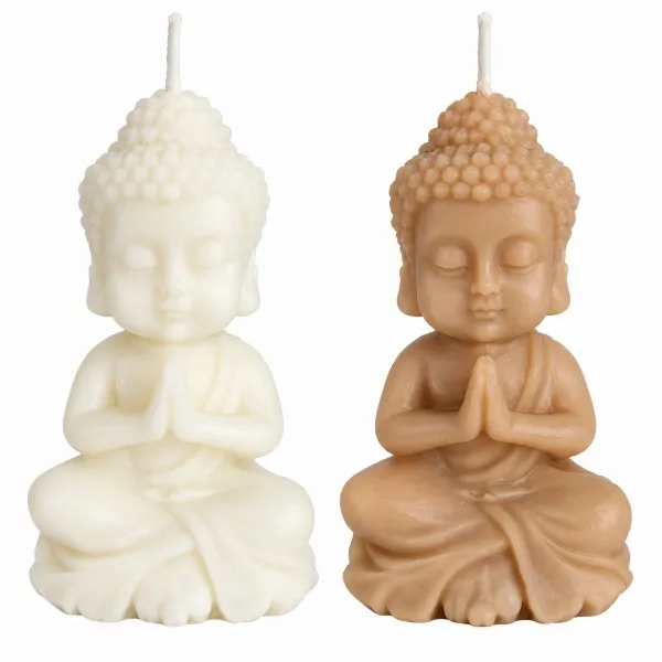 Kit 2 Velas Buda Decorativas Artesanais  ...