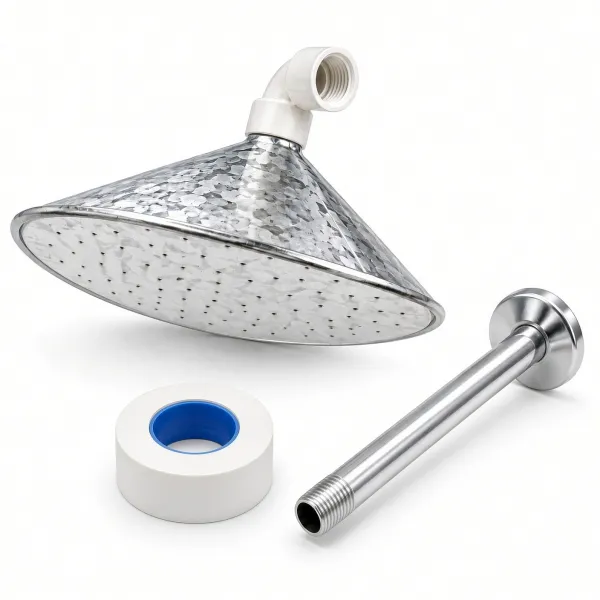 Kit Ducha Fria Galvanizada 27cm para Pis ...