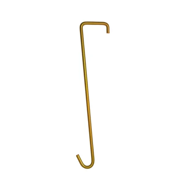 Kit 10 Ganchos de Ferro 20cm Dourado para...