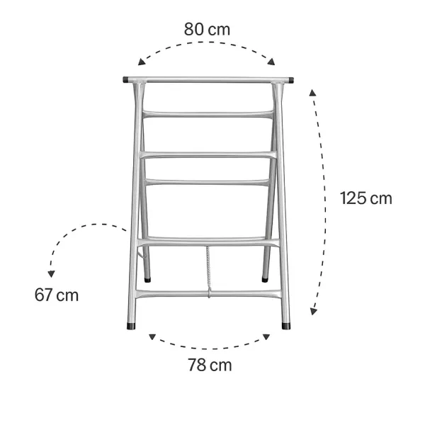 Cavalete Reforçado Dobrável 125x80cm Zinc...