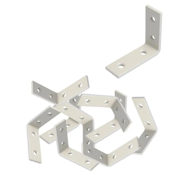 Kit 12 Cantoneiras em L 5x5 cm Preto ou B...