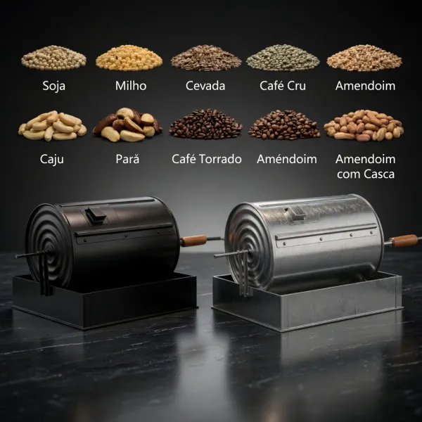 Torrador de Café Manual Reforçado com Cai...