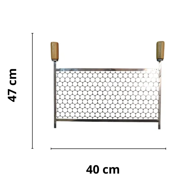 Grelha Moeda Aço Inox Para Churrasqueira ...