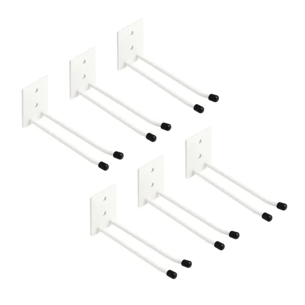 Kit 6 Suportes De Parede 30cm Pendurar Ca...
