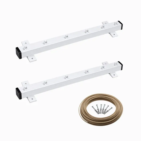 Kit 2 Suportes de Varal Fixo Frontal 60cm...