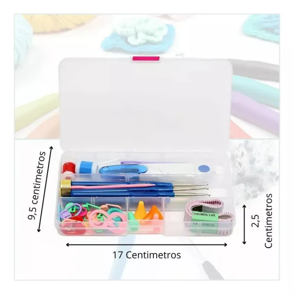 Kit Completo de Crochê e Acessórios com E...