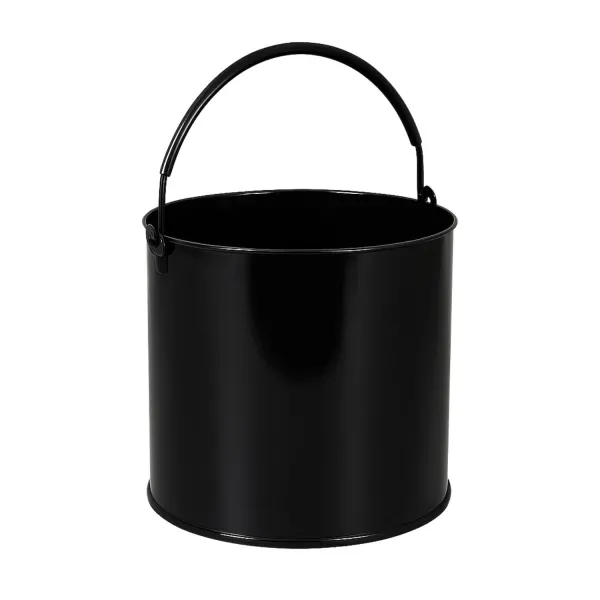 Balde de Obra 12 Litros Preto em Aço para...