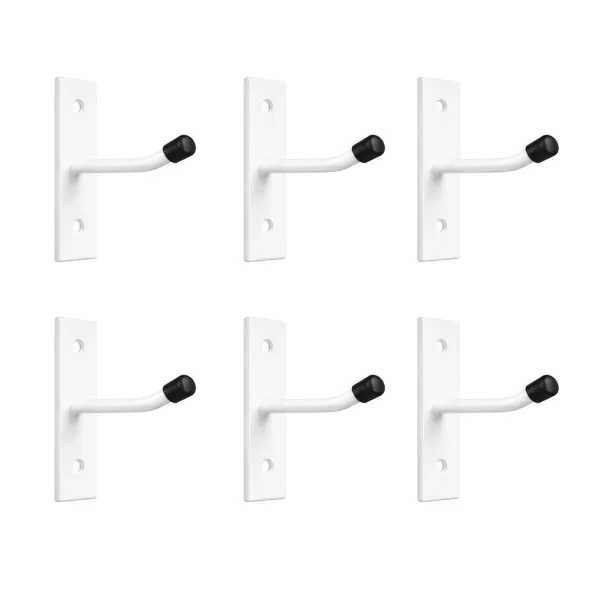 Kit 6 Ganchos de Parede 7cm Organizador M...