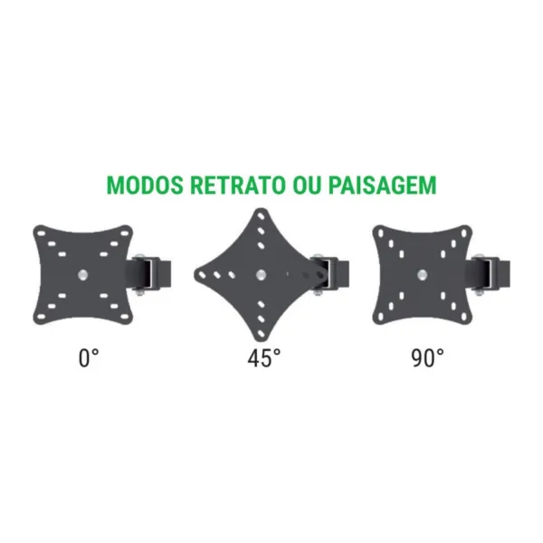 Suporte de Mesa Articulado para 3 Monitor...