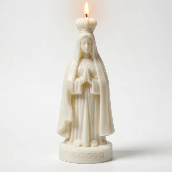 Vela Nossa Senhora 9cm Lembrancinha Batiz...