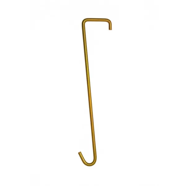 Kit 6 Ganchos de Ferro 60cm Dourado para ...