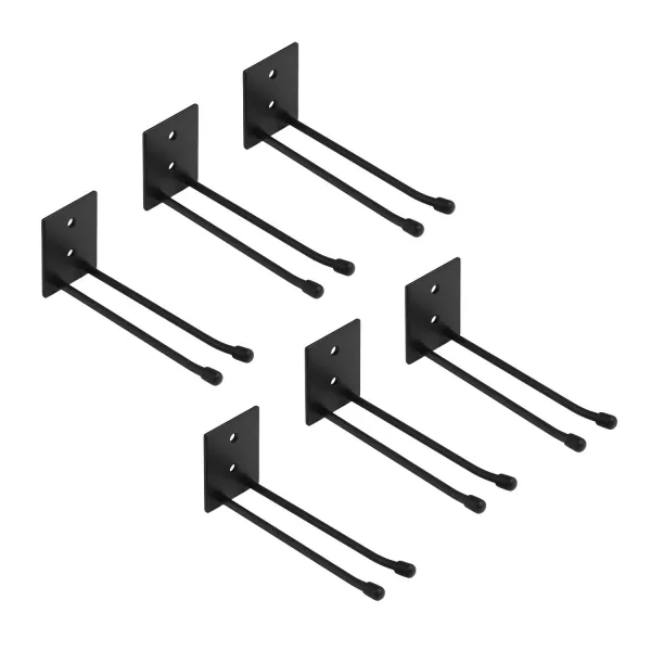 Kit 6 Suportes De Parede 30cm Pendurar Ca...