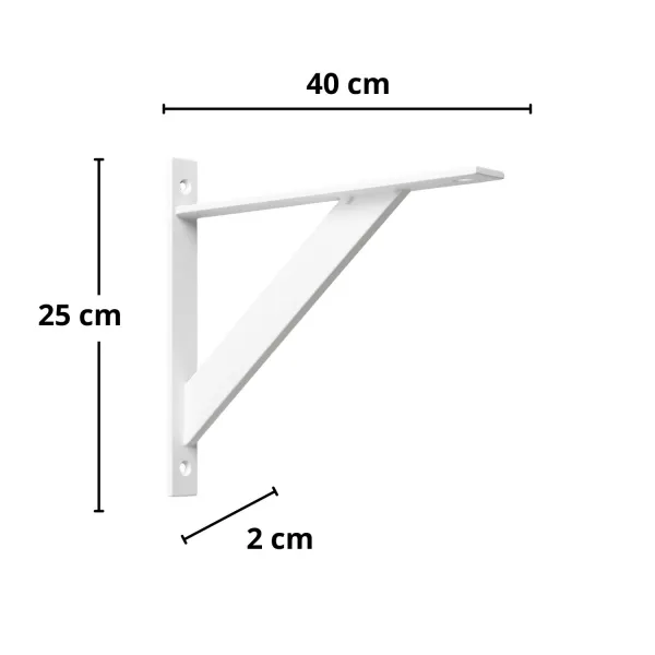 Kit 4 Mãos Francesas Ferro Chato 40x25 cm...