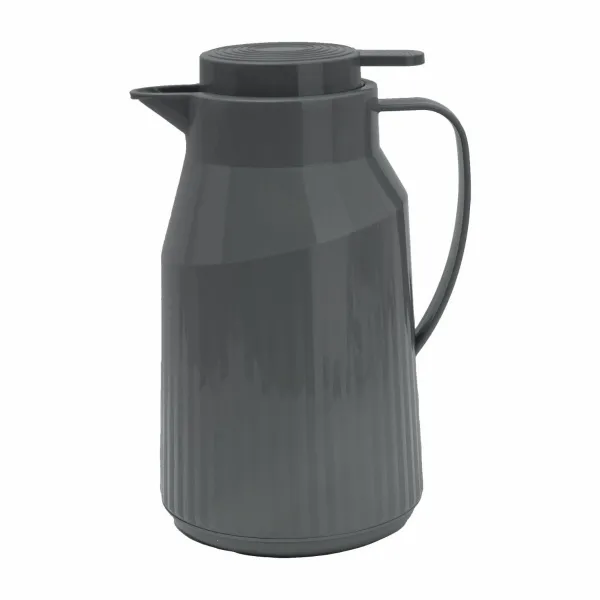 Garrafa Térmica 1L Cinza Escuro Ampola Vi...