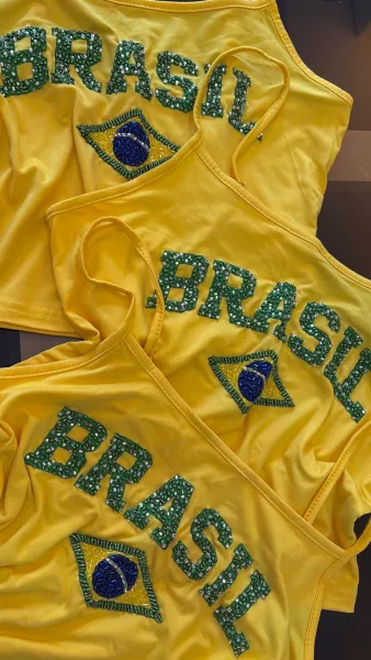 Blusa Brasil Bordada